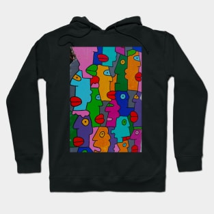 World Of Colorful Faces Hoodie